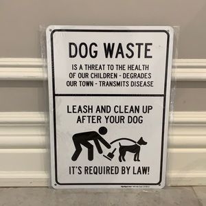 Signs - Dog waste reminder